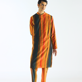 Calico Stripe Kurta Set