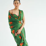 Green Firefly Saree