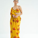 Mustard Firefly Saree