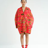 Red Firefly Puffer Jacket Dress