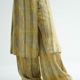 Stripe Freckle Drape Pants