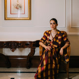 Plaid Saree