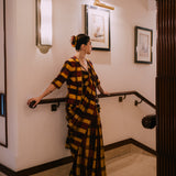 Plaid Saree