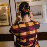Plaid Saree