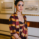 Plaid Saree
