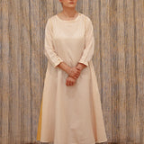 Butter-Blush Long  Dress
